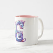 夢の守護者:ドラゴンカワイカップ – G型 ツートーンマグカップ (正面右)