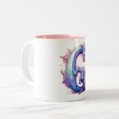 夢の守護者:ドラゴンカワイカップ – G型 ツートーンマグカップ (正面左)