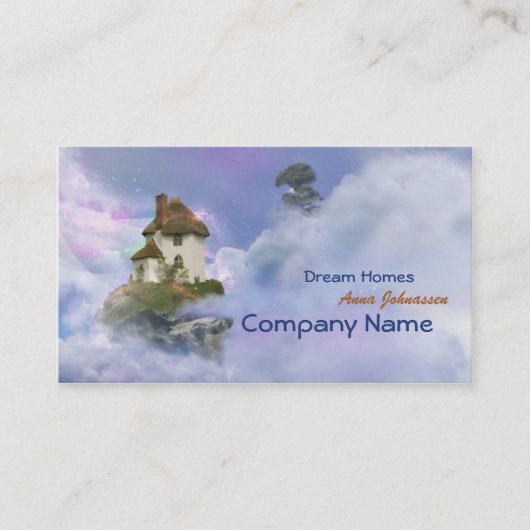 夢の家-ファンタジーのエレガントな名刺 名刺 (正面)
