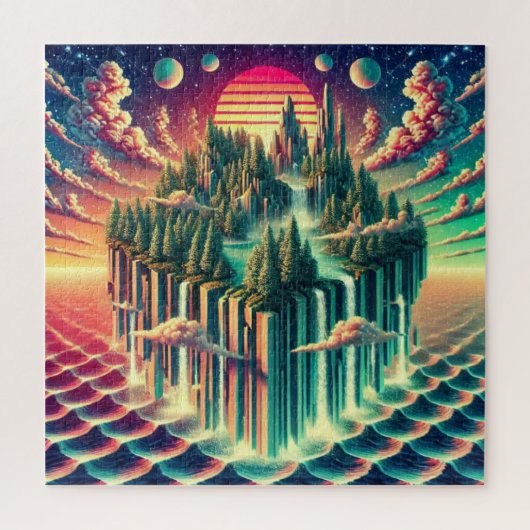 夢の島：比喩的な航海 ジグソーパズル (縦)