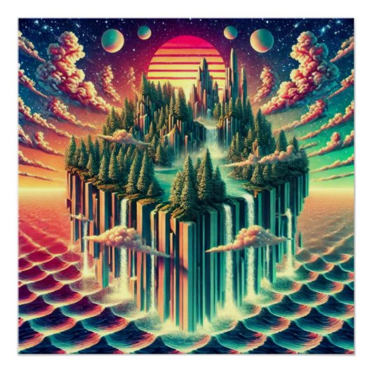 夢の島:比喩的な航海 ポスター (正面)