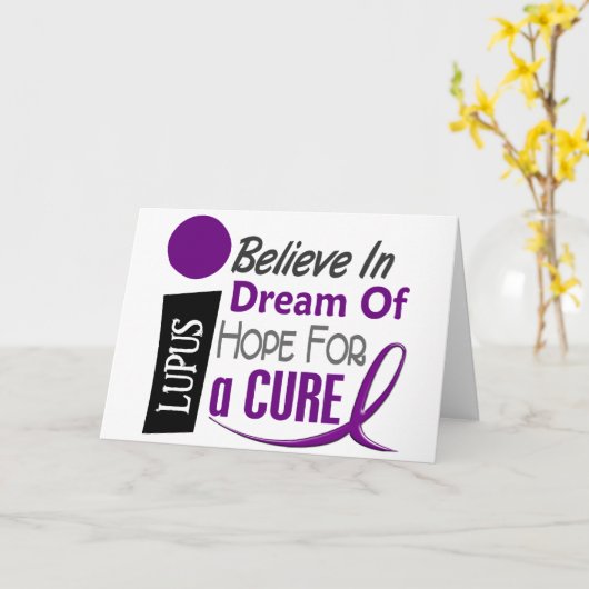 夢の希望のループスのTシャツ及び服装を信じて下さい カード (黄色い花)