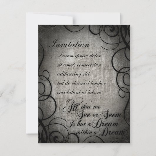 夢の座標の中で夢を見る 招待状 (正面)