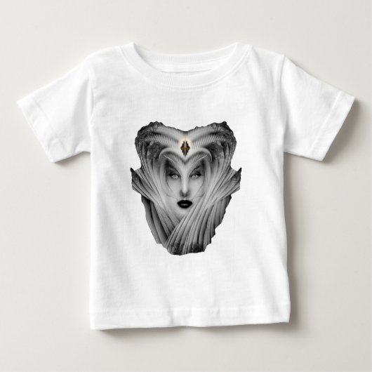 夢の庭の石のバスト ベビーTシャツ (正面)