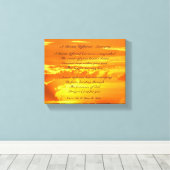 "夢の延期 – 新興国"日の出キャンバス キャンバスプリント (インサイチュ (ウッドフロア))