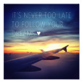 夢の引用文に遅すぎるこ後を追とはない フォトプリント            (正面)