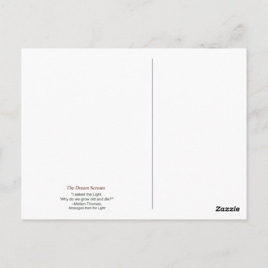 夢の悲鳴 ポストカード (裏面)