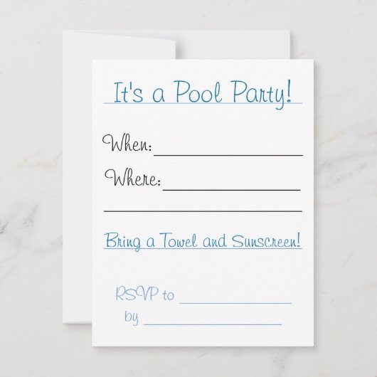 夢の招待 招待状 (裏面)