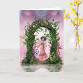 夢の挨拶状をつかまえること カード (黄色い花)