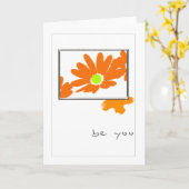 夢の挨拶状 カード (黄色い花)