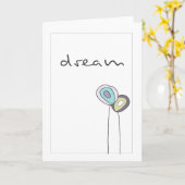 夢の挨拶状 カード (黄色い花)