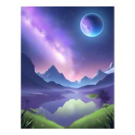 夢の星空の夜 フォトプリント           