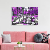 夢の景色パープルフォレスト キャンバスプリント (インサイチュ (リビング))