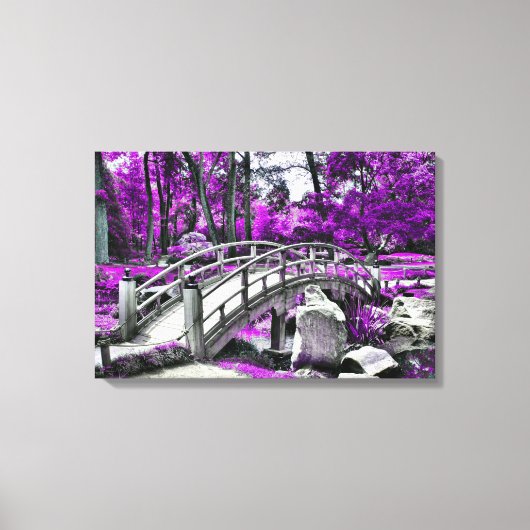 夢の景色パープルフォレスト キャンバスプリント (正面)