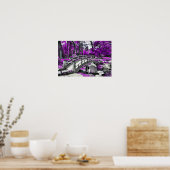 夢の景色パープルフォレスト ポスター (キッチン)