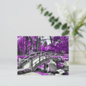 夢の景色パープルフォレスト ポストカード (スタンド正面)