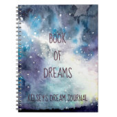 夢の書パーソナライズされた ノートブック (正面)