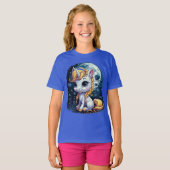 夢の月の一角甘い小さな一角獣 Tシャツ (正面フル)