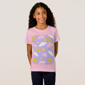 夢の月雲と星の夜空Tシャツ Tシャツ (正面フル)