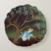 夢の木の小さな女の子 ラウンドクッション (裏面)