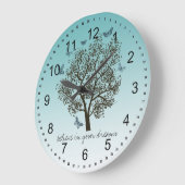 夢の木 ラージ壁時計 (傾斜)