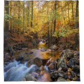 夢の森の川の写真 シャワーカーテン (正面)