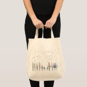 夢の森へ - 静けさを運ぶ トートバッグ (正面(商品))