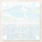 夢の楽園のユニコーン ガラスコースター (裏面)