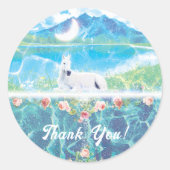 夢の楽園のユニコーン ラウンドシール (正面)