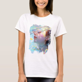 夢の水のカラーアートのEthereal Aquariusの女性 Tシャツ