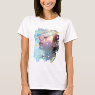 夢の水のカラーアートのEthereal Aquariusの女性 Tシャツ