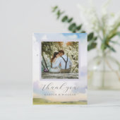 夢の水の色の雲結婚の写真感謝してい。 ポストカード (スタンド正面)