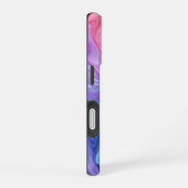 夢の水彩フロー抽象デザイン 携帯ケース iPhone 16ケース (右側面)