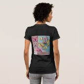 夢の水彩蝶々Tシャツ 女性用 Tシャツ (裏面フル)