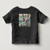 夢の水彩蝶々Tシャツ（幼児用） トドラーTシャツ (裏面)