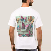 夢の水彩蝶々Tシャツ Tシャツ (裏面)