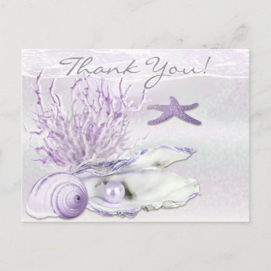 夢の海岸 オーキッド 感謝 ポストカード (正面)