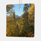 夢の湖へ向かう道の秋 セラミックオーナメント (左)