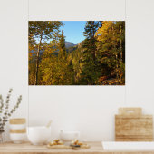 夢の湖へ向かう道の秋 ポスター (キッチン)