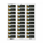 夢の湖へ向かう道の秋 ラベル (フルシート)