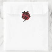 夢の漢字の記号の書日本の道 ラウンドシール (バッグ)