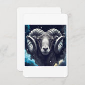 夢の牡羊座 サンキューカード (正面/裏面)