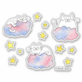 夢の猫たち シール (正面)