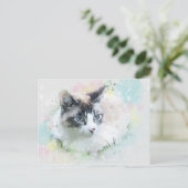 夢の猫はがき ポストカード (スタンド正面)