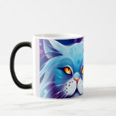 夢の猫 色彩豊かな抽象世界 モーフィングマグカップ (左)