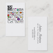 夢の生命コーチの名刺 名刺 (正面/裏面)