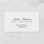 夢の生命コーチの名刺 名刺 (裏面)