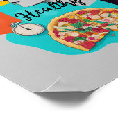 夢の生活を創る：グレーのビジョンボード ポスター (角)