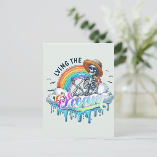 夢の生活 - スケルトン ポストカード (スタンド正面)