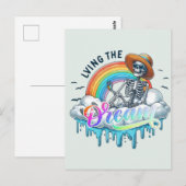 夢の生活 - スケルトン ポストカード (正面/裏面)